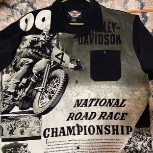 Harley Davidson Road Rage Championship Button Up